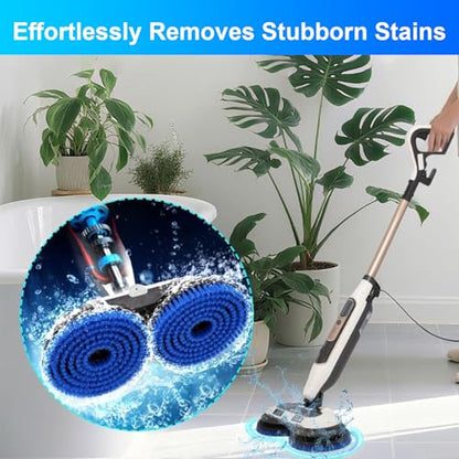 2 Pcs Upgraded Mop Pad Brush Replacement for Bissell Spinwave Steam Mop 20393, 20399, 23159, 23157, 3897A, 2124, 3712, 2039A, 2315 Professional Cleaning and Polishing Deep Cleaning Hard Floors (Blue) - size: 2 Pcs Brushes