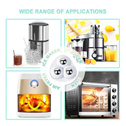 Self Adhesive Appliance Sliders 4 Pack Kitchen & Furniture Rollers | Move Small Appliances Easily 360° Glide No Tools Peel Stick 12lbs Per Wheel - color: White, size: 4pcs