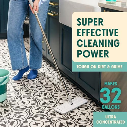 Aunt Fannie's Ultra Concentrated Floor Cleaner Vinegar Wash, Multi-Surface Solution For Mopping, Value Size, Bright Lemon Scent, 64 oz - size: 64 Fl Oz (Pack of 1)