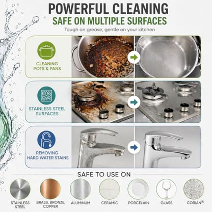 R&C Store Essentials Home Cleaning Bundle Kit, Includes Multi-Purpose More Spray and Foam Cleaner 25.4 oz + 2 Dual Scrub Sponges, Kitchen & Bathroom Cleaning Set - size: 25.4 Fl Oz (Pack of 1)