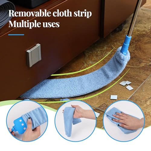 Retractable Gap Duster Cleaner Cleaning Tools with 2 Microfiber Dusting Cloths Washable Duster for Cleaning Under Appliances Furniture Couch Fridge - size: 30-100inch