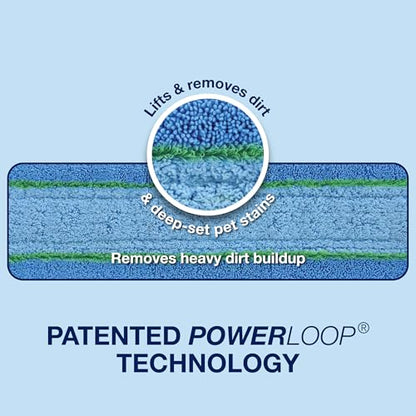 Bona Pet System Microfiber Deep Cleaning Pad for Multi-Surface Floors - Washable and Reusable - Safe on Hardwood Floors - Lifts & Removes Heavy Dirt and Pet Mess Build-up - Fits All Bona Mops - style: Pet Deep Clean Pad