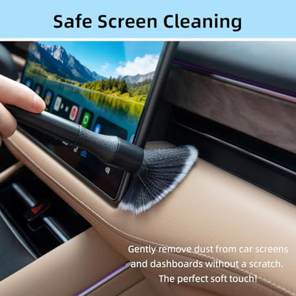 TICARVE Car Interior Detailing Cleaning Kit-10Pcs Car Screen Cleaner,Clean Gel, Detailing Brush, Cleaning Tools for Car, Keyboard and Interior Cleaning - color: 10PCS-clean set