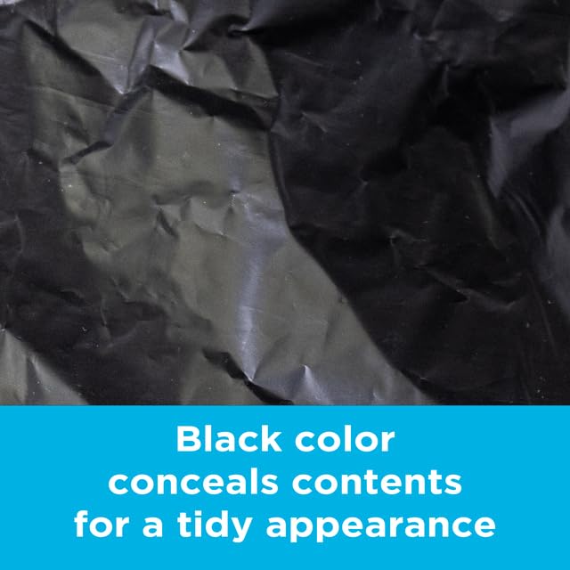 Highbar Select Large Black Trash Bags 55-60 Gallon Heavy Duty, 150 Count, High Density, 22 Micron, 38" x 60", Ideal for Schools, Janitorial, Bathrooms, - style: 55-60 Gal, 22 Micron Equiv, 150 Count, Black