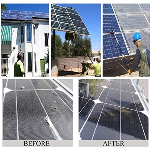 3-12m Window Cleaning Pole, Water Fed Telescopic Brush, Window Cleaner Kit, Extendable Solar Panel Washing Equipment Cleaning Conservatory Roof,30cm Brush Head,4m/13.1ft - color: 30cm Brush Head, size: 4m/13.1ft