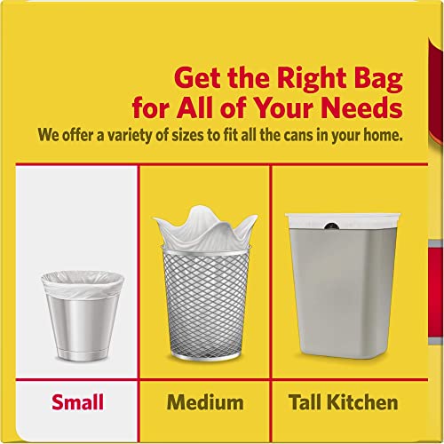 4 Gallon Trash Bags - 150 Small Mini Garbage Bags | 17" x 18" Clear Waste Basket Trash Bags | Bulk Plastic Bathroom Trash Can Liners - style: 4 Gallon