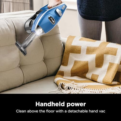 Shark HV343AMZ Rocket Corded Stick Vacuum with Self-Cleaning Brushroll, Lightweight & Maneuverable, Perfect for Pet Hair Pickup, Converts to a Hand Vacuum, Crevice Upholstery Tools, Blue/Silver - style: Rocket w/ Self-Cleaning Brushroll