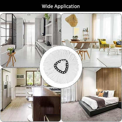 10Pack Spin Mop Replacement Heads,Spinning Mop Replace Head for Easy Wring Mop, 100% Microfiber Mop Head Replacement Compatible with Triangle Spin Mop Refill for Floor Cleaning,White - size: 10Pack