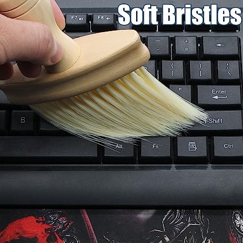 Keyboard Cleaning Brush Anti-Static Wooden Laptop PC Keyboard Cleaner Narrow Area Dust Cleaning Tools