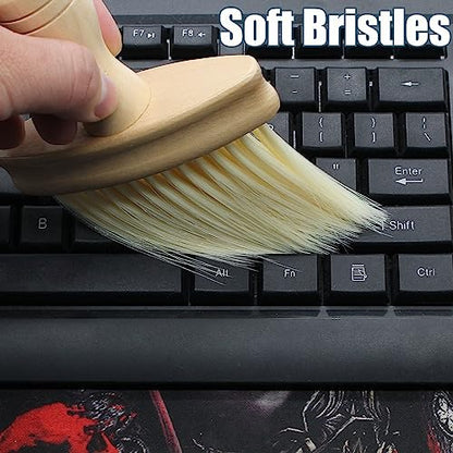 Keyboard Cleaning Brush Anti-Static Wooden Laptop PC Keyboard Cleaner Narrow Area Dust Cleaning Tools