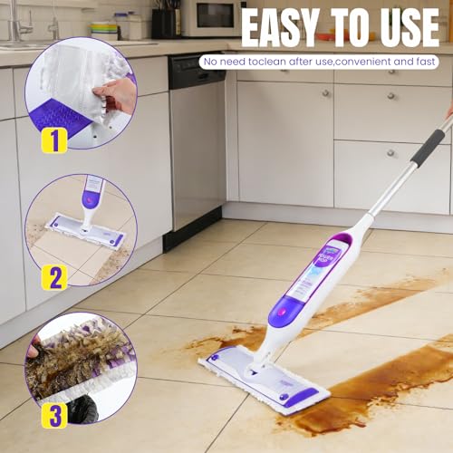 60 Pcs Power Mop Pads for Swiffer PowerMop 500+ Strips Multi-Surface Refill Pad Disposable Spray Mopping Pads Head Refills for Floor Cleaning (Quick-Absorb, No Residue & Disposable) - size: 60 Pcs