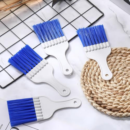 Boao 6 Packs Coil Brush Air Conditioner Condenser Refrigerator Cleaning HVAC Coil Cleaner Small Plastic Whisk Brush (Blue) - color: Blue