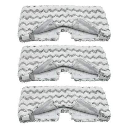 Steam Mop Replacement Pads for Shark S3500 Series S3501 S3601 S3501S S3601C S3550 S3801 S3901 S2901 Steam Pocket Mop,Microfiber Scrub Mop Pads for Deep Cleaning,Reusable and Machine-washable,3 Pack - color: Gray