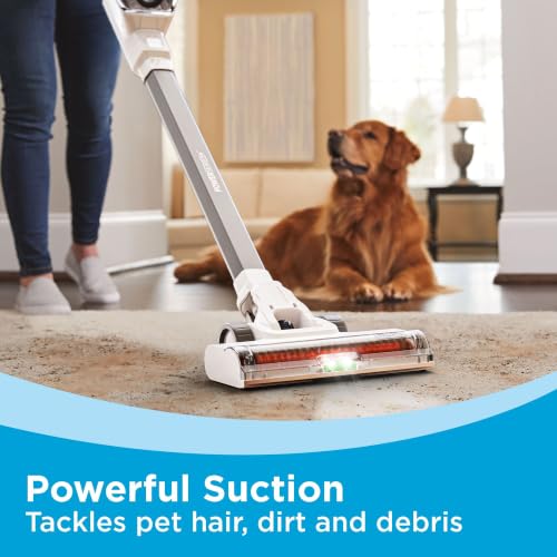 BLACK+DECKER POWERSERIES+ 20V MAX Cordless Stick Vacuum Cleaner with LED Floor Lights, Bagless, Lightweight, Cordless Vacuum Cleaners for Home, Up to 44 Minutes, Powerful Suction, Gray (BHFEA520J) - style: 20V Vacuum