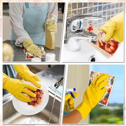 Lucomb 8 Pack Thanksgiving Swedish Dishcloths for Kitchen, Reusable Soft Kitchen Towels Dish Cloths Set Absorbent Sponge Cleaning Washable Quick Drying Bar Hand Washing - color: Thanksgiving Days
