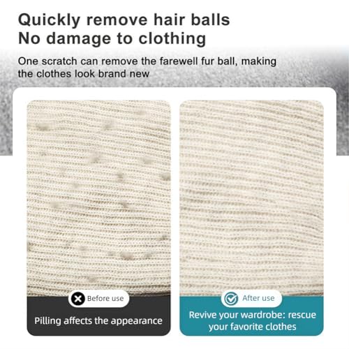 Double Sided Lint and Pet Hair Remover, Orange Fabric Shaver and Fuzz Remover Tool for Clothes, Sofa, Carpet, and Upholstery Cleaning