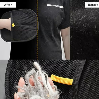 SakerPlus Pet Hair Removal Glove Reusable Anti Static Pet Fur Remover Glove for Furniture Clothes Bedding and More for Dogs and Cats Multi Surface Hair Cleaner Tool (2 pcs) - color: 2 pcs