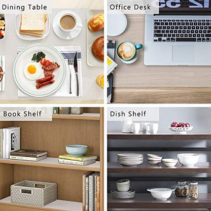 HooTown Shelf Liner Kitchen Cabinet Drawer Mats 23.6 Inch Wide x 32.8 Feet Long, Non Slip EVA Plastic Water Resistant Pad for Bathroom Drawers,Shoe Shelves, Under Sink, Clear - color: Dots Pattern Transparent, size: 23.6"W x 393.7"L