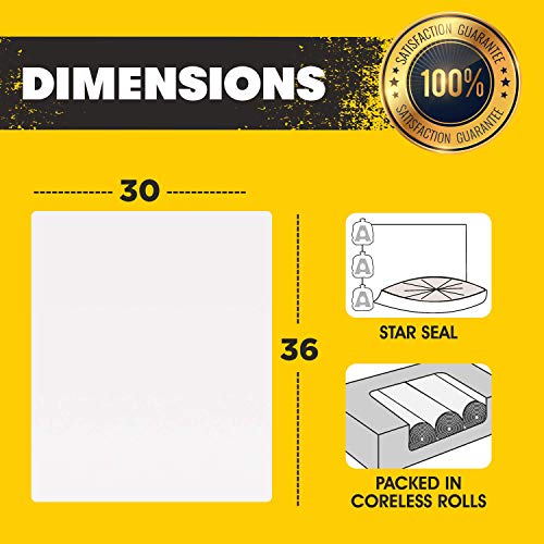 Aluf Plastics 20-30 Gallon Clear Trash Bags - (Huge 250 Pack) - 30" x 36" - 1.2 MIL (Equivalent) - Heavy Duty Industrial Liners Clear Garbage Bags for Recycling, Contractors, Storage, Outdoor - style: 20-30 Gal, 1.2 Mil Equiv, 250 Count