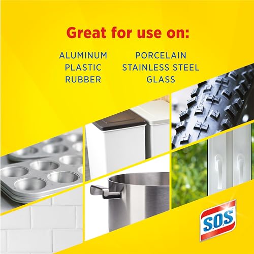 S.O.S Steel Wool Soap Pads, Lemon Fresh, 10 Count - size: 10 Count
