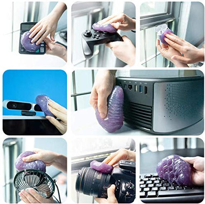 ASFSKY Car Cleaning Gel - 5 Pack Purple, Dust Cleaner for Cars & Keyboards - color: Purple 5 pack