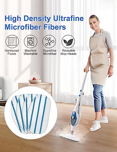 8 Pack Pur Steam Mop Pads Compatible with PurSteam ThermaPro 10-in-1 and 211 Steam Mop Cleaner Microfiber Pur Steam Mop Replacement Pad Washable Reusable Steam Mop Pads for Steamer Floor Cleaning - color: 8 Pack-pursteam Thermapro Steamer Mop Pad