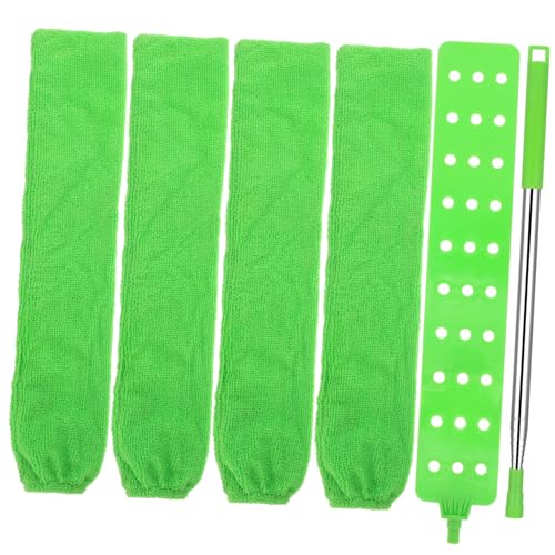 Retractable Telescoping Gap Duster with Washable Cloths Long Flat Cleaner for Under Furniture and Reach Areas for Dust Removal Ceilings and Corners - size: 43.00X7.50X0.30CM