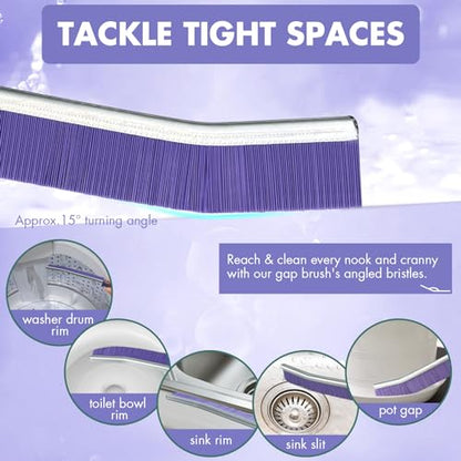 IBB 3pcs Crevice Gaps Cleaning Brush,2023 New Cleaning Brush for Small Spaces,Durable & Thin Crevice Cleaning Brush,Deep Cleaning Brush Supplies for Kitchen Surfaces & Window Track & Stubborn Stains