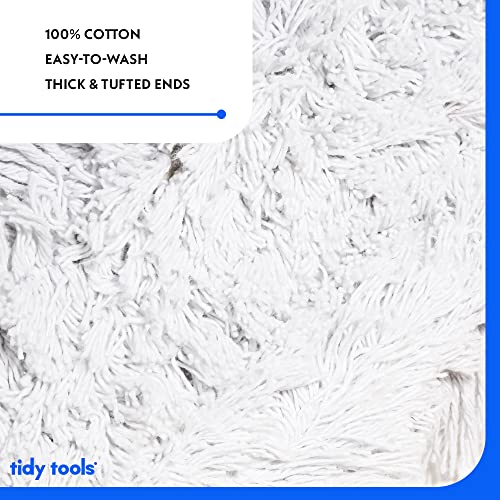 60 Inch Commercial Dust Mop Replacement Head – Reusable Cotton Dust Mop Refill for Floor Cleaning and Janitorial Use - size: 60'' X 5''