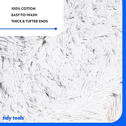 60 Inch Commercial Dust Mop Replacement Head – Reusable Cotton Dust Mop Refill for Floor Cleaning and Janitorial Use - size: 60'' X 5''