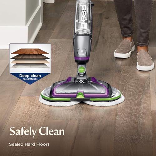 Bissell Spinwave Cordless Pet Spin Mop, 18V Electric Hard Floor Cleaner with Reusable Washable Pads, Pet Stain Removal for Sealed Wood Tile & Laminate Floors, 23157 - style: SpinWave Cordless Pet