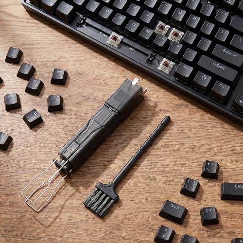 2-in-1 Keycap Puller and Switch Puller with 4-Claw Grip Keyboard Key Remover Key Cap Removal Tool with Cleaning Brushes for Mechanical Gaming Keyboard
