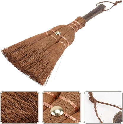 Metal Dust Pan and Brush Set, Natural Bristle Wooden Hand Broom, Handheld Dustpan for Fireplace, Garage, Workshop, 9" Wide - style: Metal Dustpan