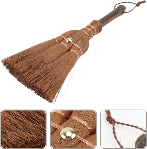 Small Metal Dust Pan and Brush for Fireplace, Garage, Shop, 9" Wide | Heavy duty dustpan for outdoor indoor camping rv, Natural soft hand broom for bench counter woodworking woodstove anti-static - style: Metal Dustpan