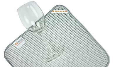 MUkitchen Microfiber Waffle Dishtowel, 17 by 25-1/2 Inches, Set of 2, Lemon - color: Lemon, size: 17" x 25.5" Dishtowel