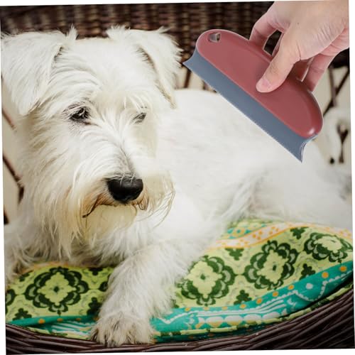 2pcs Tool for Furniture and Carpets Portable Carpet Scraper and Rake for Effortless Lint and Hair Removal from Rugs and Clothing Brick