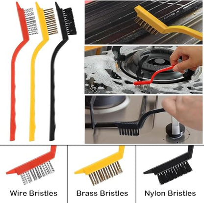 11Pcs Crevice Cleaning Brush Set, Grout Cleaner Brush for Deep Cleaning Gap, Hard Bristle Scrub Brushes Tools, Cleaning Supplies for Household Use, Bathroom, Kitchen, Toilet, Window