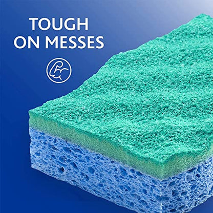 O-Cedar Scrunge Non-Scratch Scrub Sponge (Pack of 6) | Rinse-Clean Surface | Safe for Nonstick Cookware, Glass & All Hard Surfaces - size: 6 Count (Pack of 1)