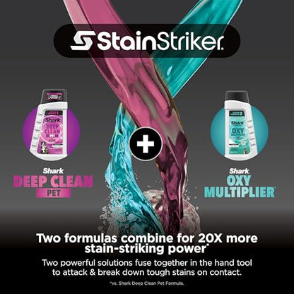 Shark StainStriker HairPro | Portable Carpet, Upholstery & Rug Cleaner | 3 Tools | Self-Cleaning | Perfect for Pets | Ultra-Powerful Stain & Odor Remover | Pet & OXY Solutions | Teal | PX253BRN - style: StainStriker w/ HairPro + 3 Tools