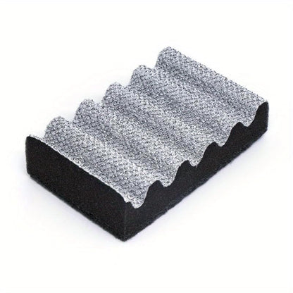 Heavy Duty Dual-Sided Scrub Pads, Coarse Grit & Non-Scratch Scrubber for Outdoor Grill, Kitchen Sink, Metal Griddle, Rust Resistant Multi-Color PVC Pads