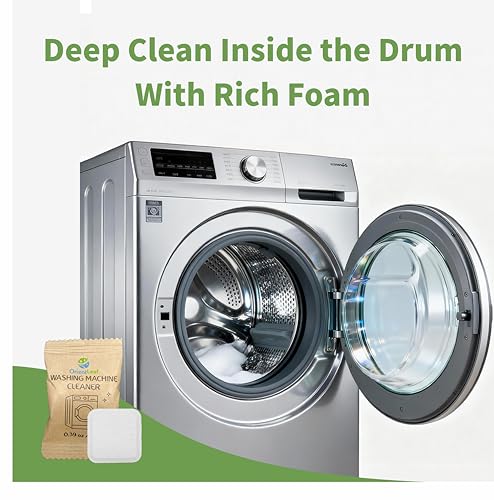 ORIENTLEAF Washing Machine Cleaner Tablets 24 Pack, Washer Machine Cleaner Tablets For HE Front Loader & Top Load Washer
