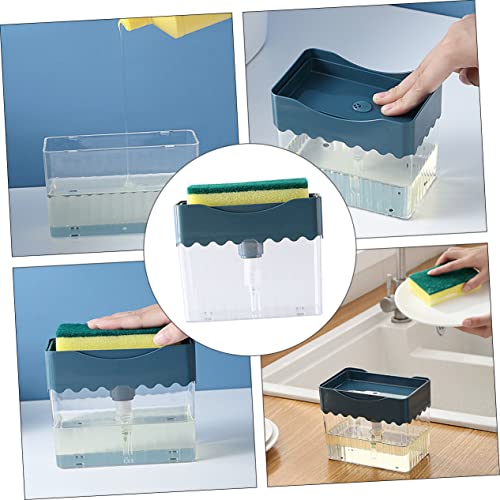 Cabilock 1pc Creative Liquid Dispenser Box with Sponge Wipes Press Automatic Soap Dispenser for Kitchen and Home Use Material Easy to Color