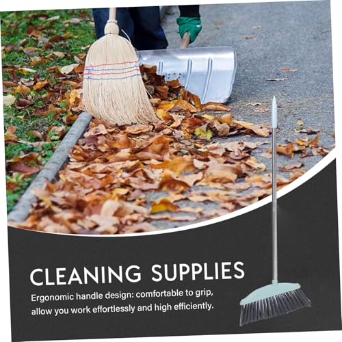 Beaupretty Heavy Duty Broom Outdoor Indoor Brooms Floor Cleaning Stainless Steel Long Handle Angle Broom for Sweeping Patio Garage Outside Deck Porch Yard Home Warehouse