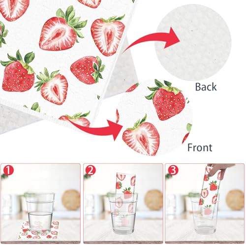 Reusable Swedish Dishcloths for Kitchen, 6PCS Fruit Theme Cellulose Sponge Paper Towels Washable, Absorbent Fast Drying Swedish Dish Cloth for Home Cleaning - style: Fruit