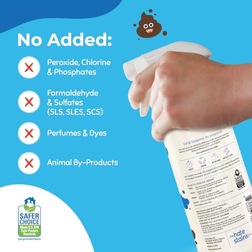 Miss Mouth's Messy Eater Stain Treater Spray - 16oz Stain Remover - Newborn & Baby Essentials - No Dry Cleaning Food, Grease, Coffee Off Laundry, Underwear, Fabric - style: 1 Pack (16oz)
