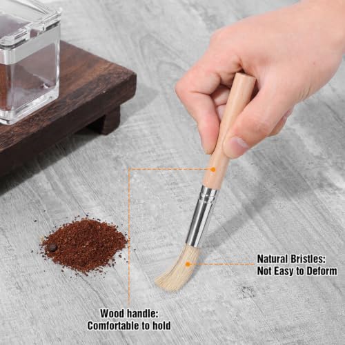 3PCS Coffee Grinder Cleaning Brush Set Espresso Machine Brush | Cleaner Tool ,Espresso Brushes Accessories ,Cleaner Barista Brushes ,Machine Cleaning ,for Barista Home Kitchen Bean Grain Co - color: Color 2