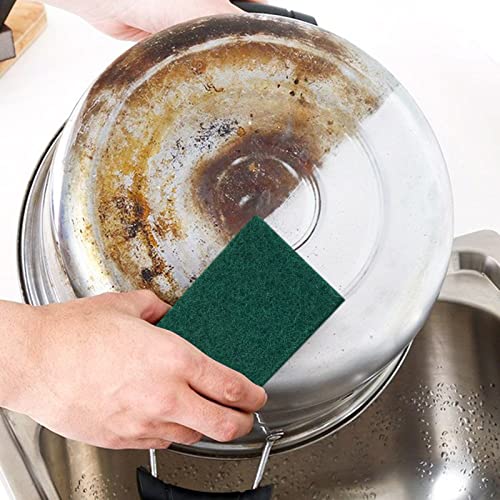 Heavy Duty Scrub Sponge, Scratch Free Dual-Sided Dishwashing Sponge, Scouring Pad for Kitchen, Sink, Dish, Bathtub, Wall, 20 PCS
