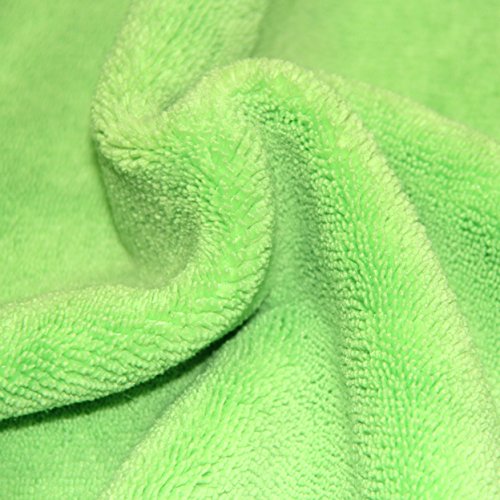 POLYTE Premium Microfiber Cleaning Towel,16x16 in 36 Pack (Blue,Green,Yellow) - color: Blue,green,yellow