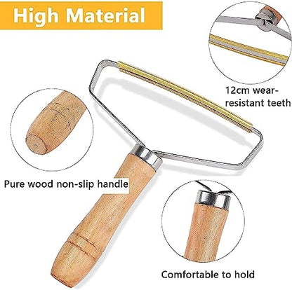 Portable Lint Remove Cleaner Pro, Reusable Double Sided Travel Brush for Removing Lint Pet Hair Dust in Clothes, Furniture and Carpet, Fuzz, Pet Fur Removal Tool, Portable Carpet Scraper Rake