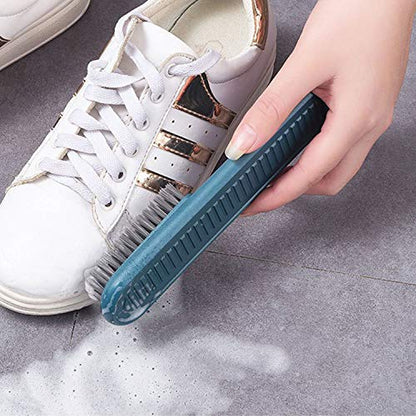 Cleaning Brush Soft Bristle Brush Laundry Scrub Brush Clothes Underwear Shoes Scrubbing Brush, Easy to Grip Household Cleaning Brushes Tool for Countertops Bathtubs (White) - color: White